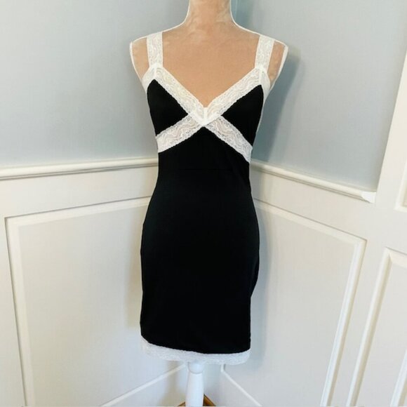 Tiger Mist Bodycon Lingerie Coquette Slip Dress Lace Size Medium - Picture 2 of 7